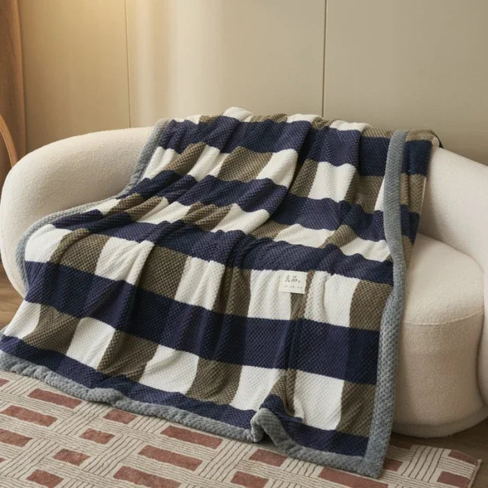 Chunky Chenille Knit Throw Blanket | Machine Washable