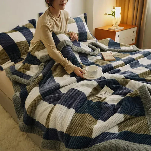 Chunky Chenille Knit Throw Blanket | Machine Washable