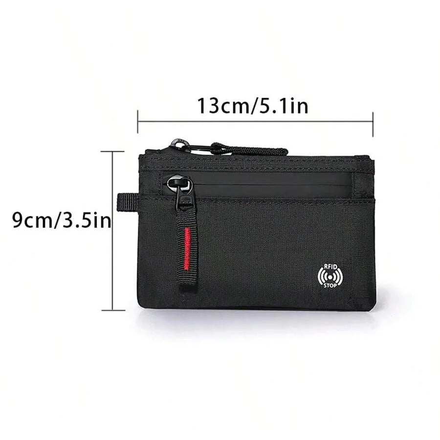 RFID Zip Card Holder, size 5.1 x 3.5 in