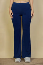 Navy high waisted flare pants