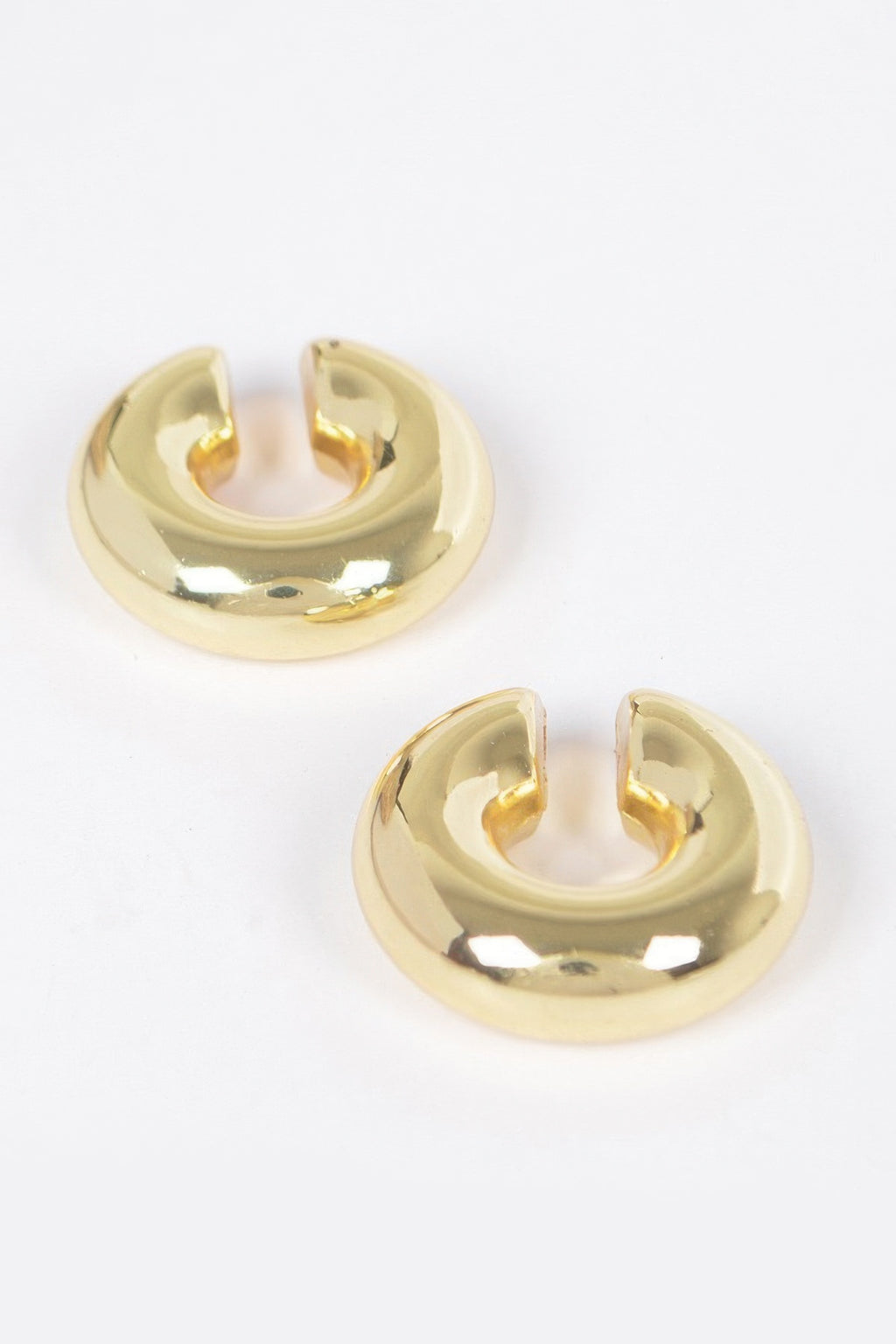 Chunky Ear Cuff Earrings in Gold, photo 2