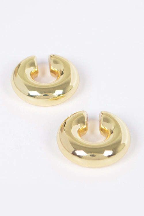 Chunky Ear Cuff Earrings in Gold, photo 2