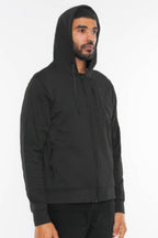 Black men's zip up hoodie jacket, photo 10