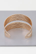 Hammered Double Wrap Cuff Bracelet in Gold, photo 2