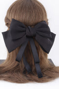 Ribbon Drop Hair Clip in Black
