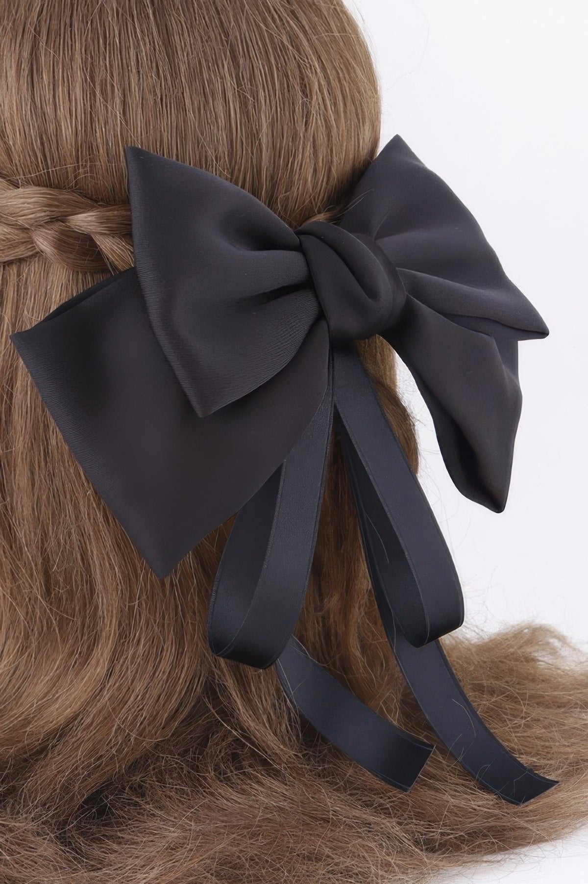 Ribbon Drop Hair Clip in Black, photo 3
