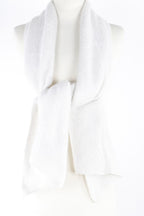 Soft Cotton Wrap Scarf in Ivory