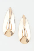 Double Teardrop Earrings in Gold